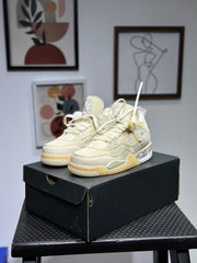 Off White Jordan retro 4 "Sail"