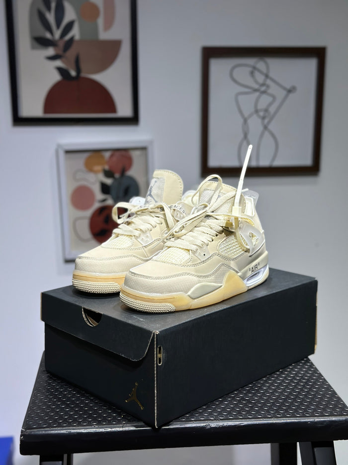 Off White Jordan retro 4 "Sail"