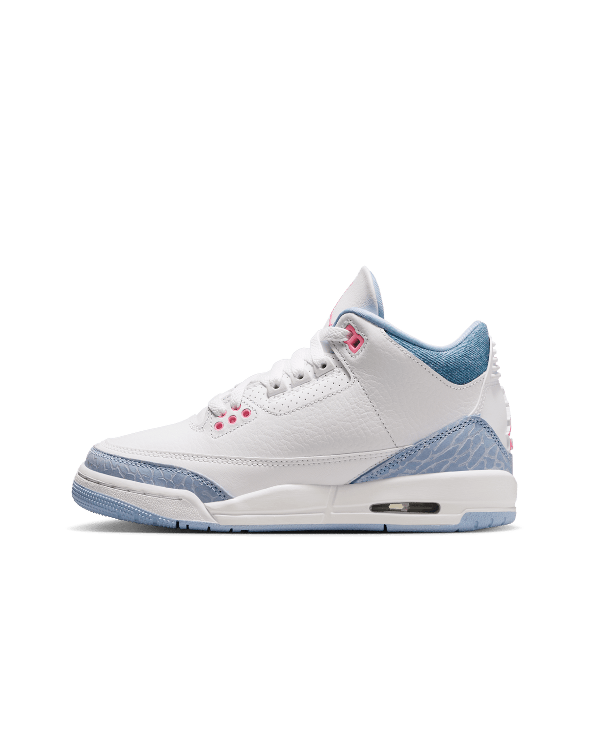 Jordan retro 3 blanco x azul