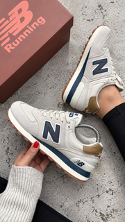 New Balance 574 Azul crema