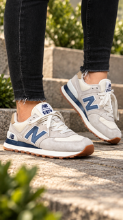 New Balance 574 Azul crema