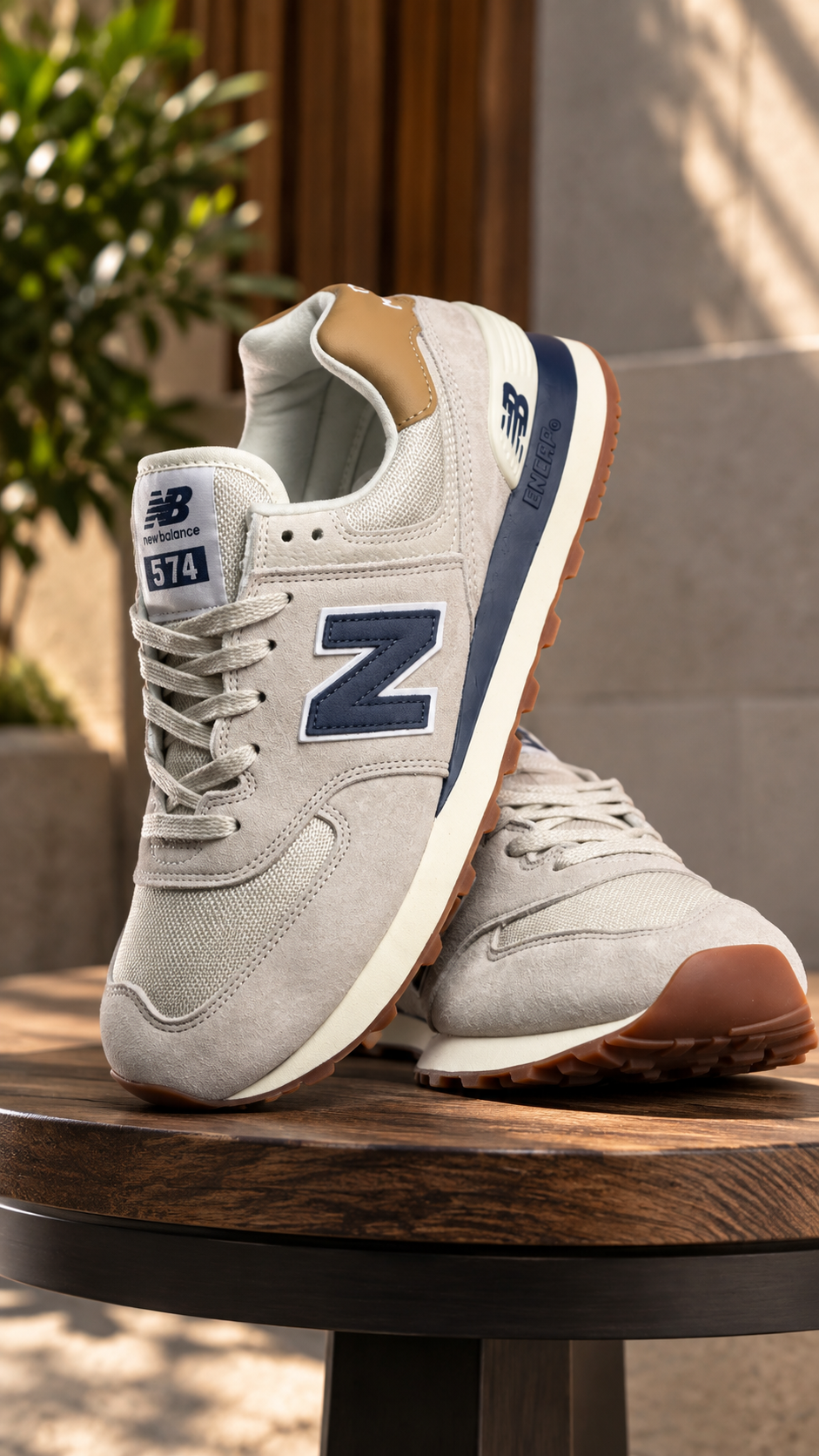 New Balance 574 Azul crema