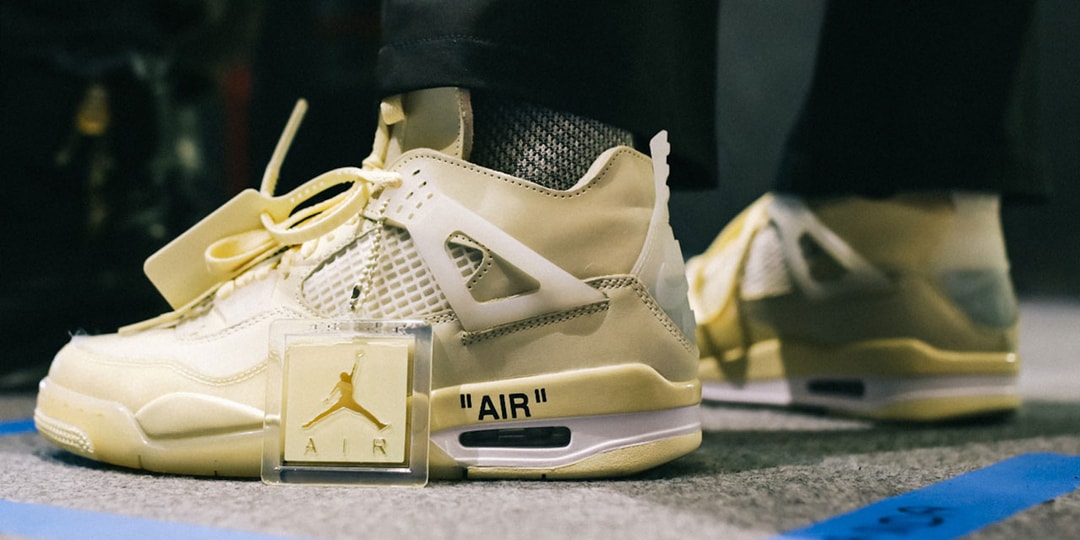 Off White Jordan retro 4 "Sail"